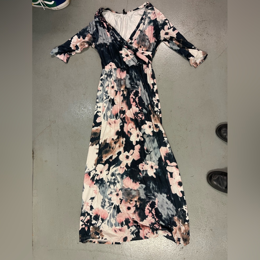 Long Floral Dress Womens Large